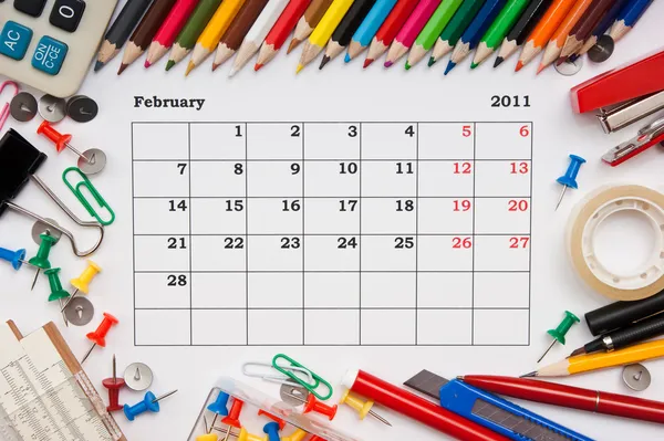 calendar february 2011. Calendar for February 2011