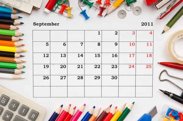 calendar september 2011. Calendar for September 2011