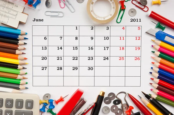 Calendar for June 2011