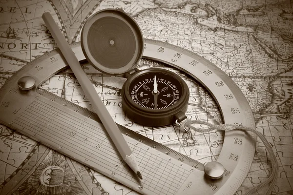 Compass and protractor