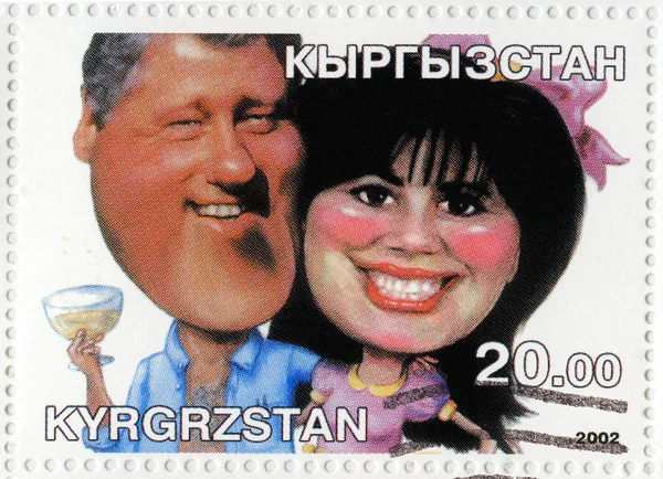 Bill Clinton (L) and Monica Levinsky