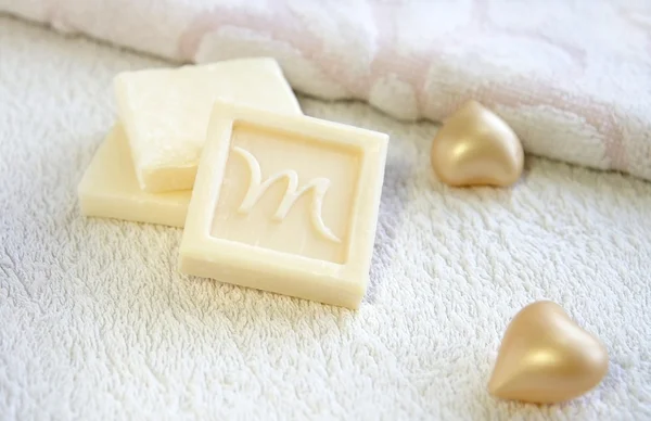 Olive oil soap for bath and spa treatment