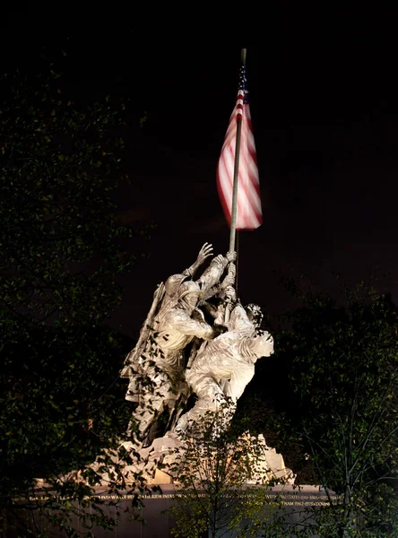 Night shot of Iwo Jima