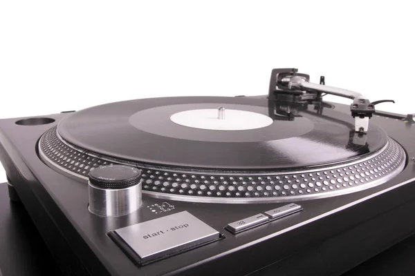 Turntable with dj needle on record
