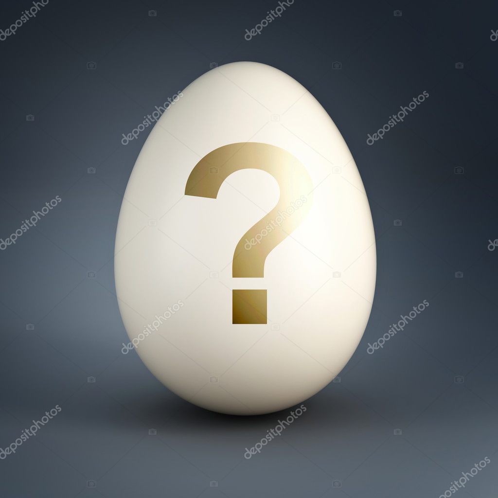 Easter egg with question mark — Stock Photo © jukai5 5012885
