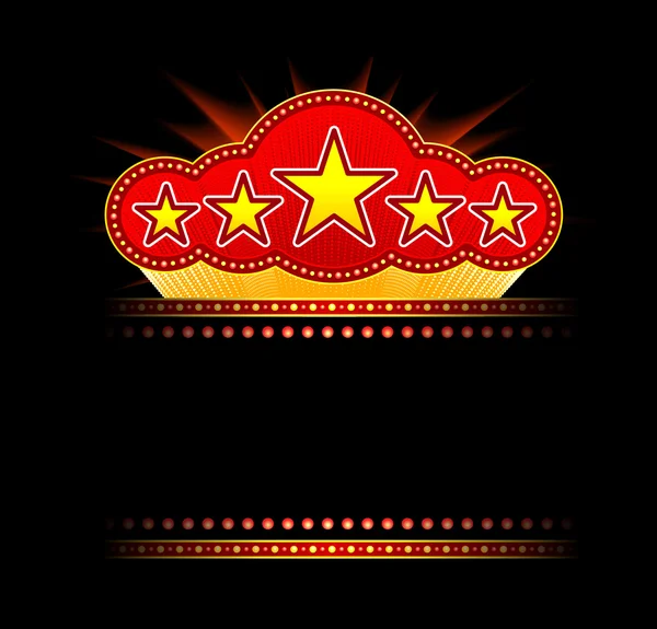 Movies Theaters on Blank Movie  Theater Or Casino Marquee   Stock Vector    Mpavlov
