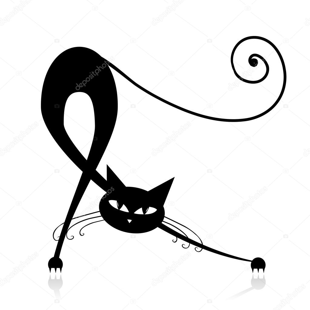 cat silhouette image