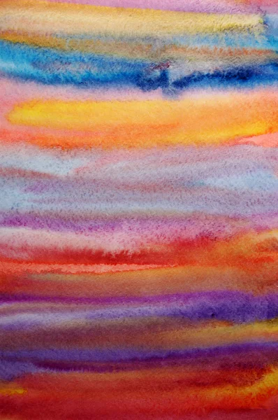 Watercolor bright hand painted art background for scrapbooking