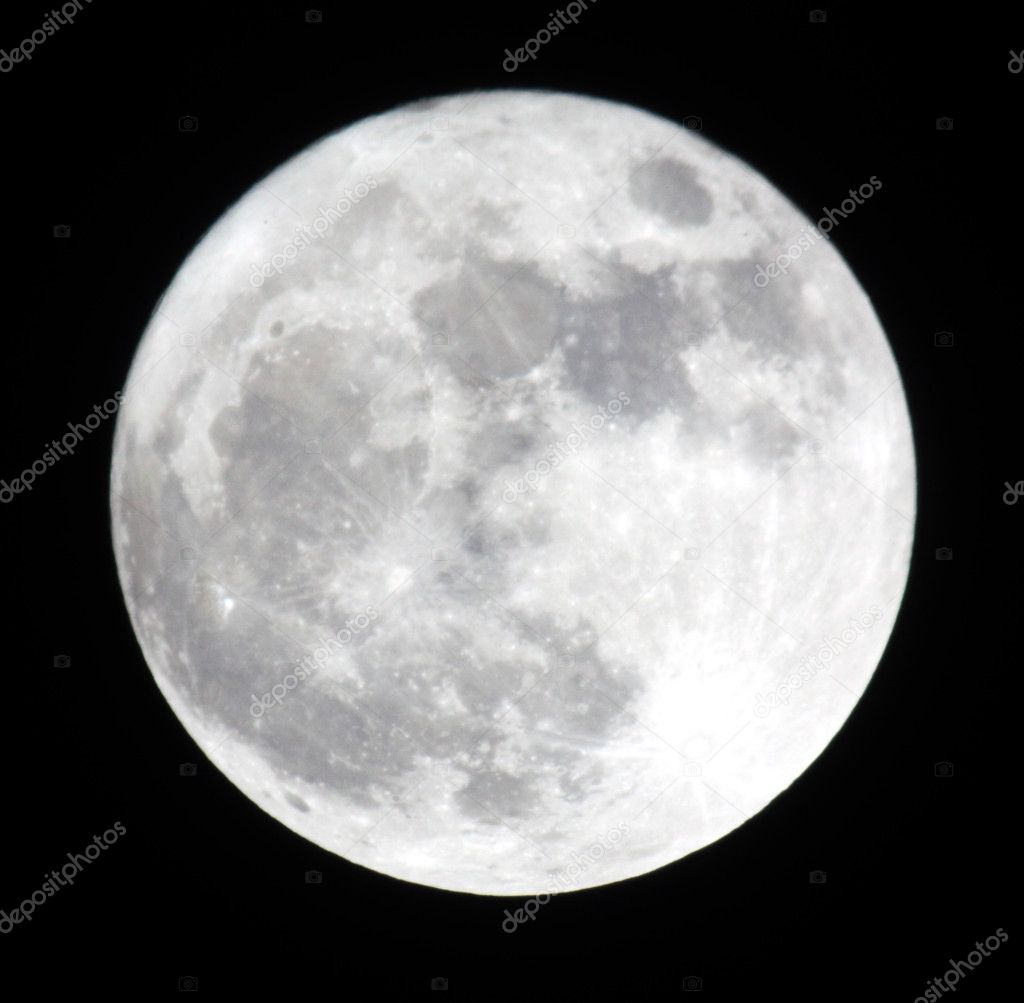 Phase of the moon, full moon. Ukraine, region 19.03.11 — Stock