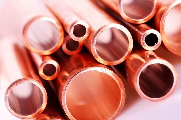 Set of copper pipes