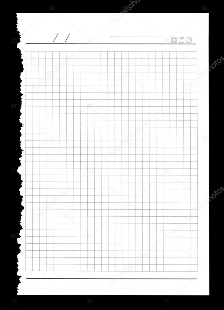 Notebook Paper Sheet