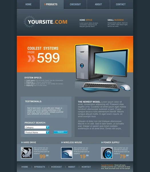 Desktop Computer Shop Web Template