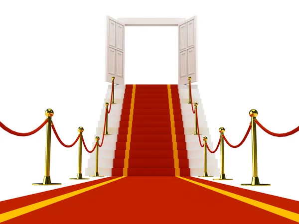 Stair with red carpet
