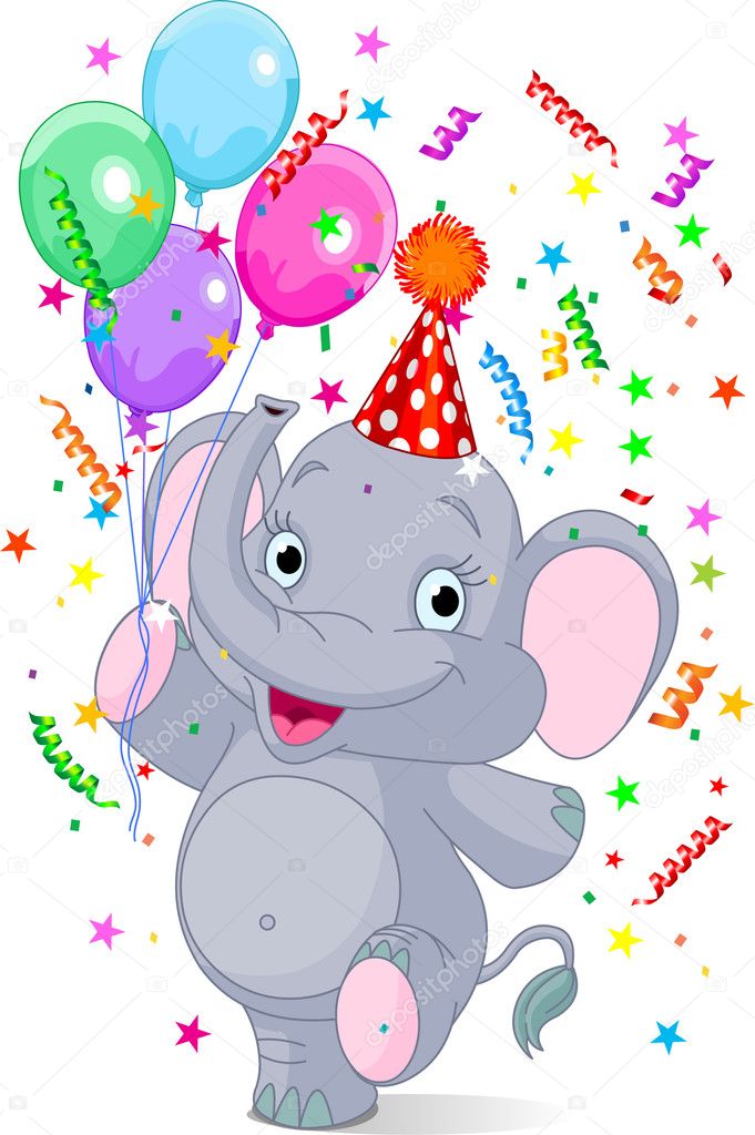 baby elephant clip art. Baby elephant birthday
