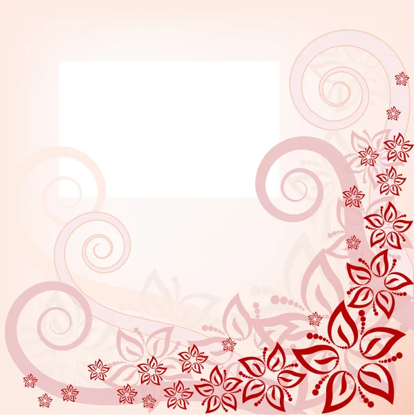 Floral pink background by Oksana Duboshina Stock Vector Editorial Use Only