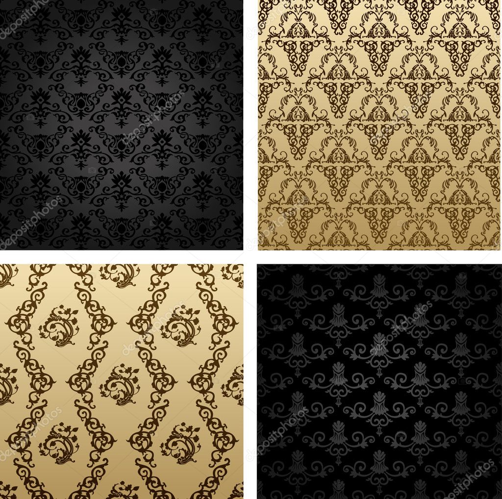 Black Baroque Pattern