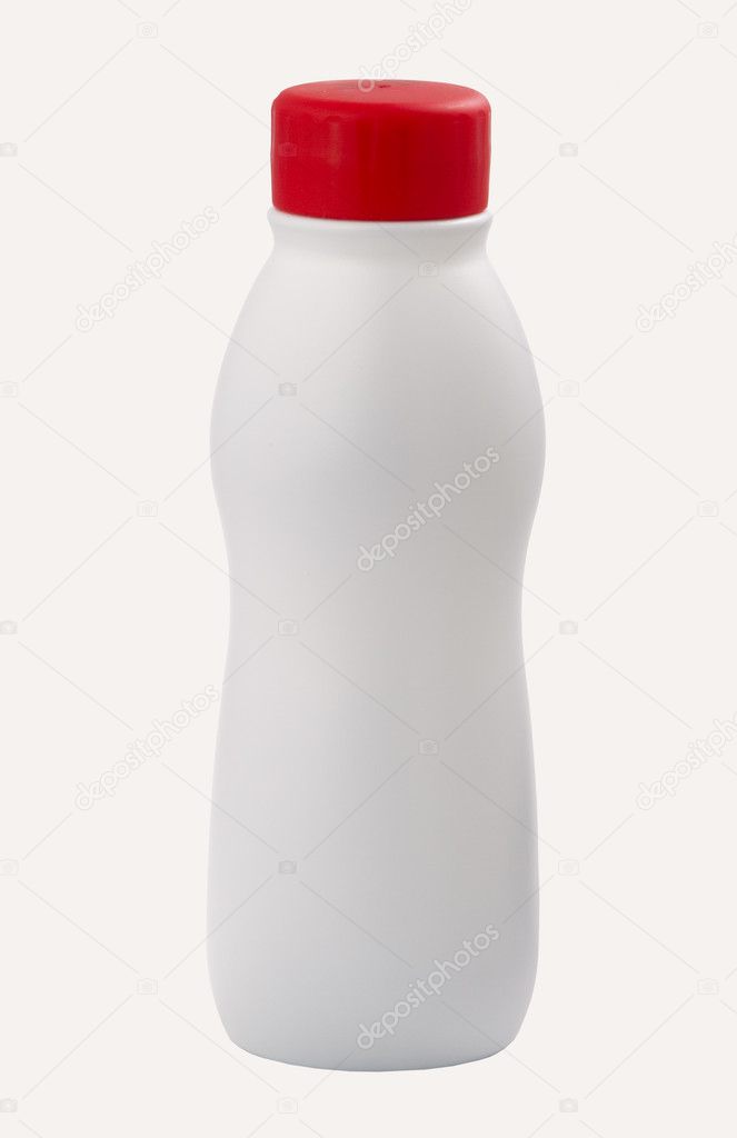 Empty plastic bottle of yoghurt or milk — Stock Photo © vkph64 5293942