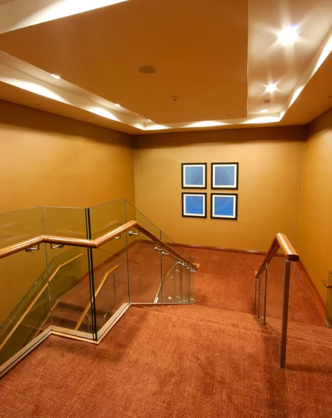 Hotel Corridor interior with stairs