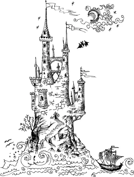 Gothic castle from fairytale I