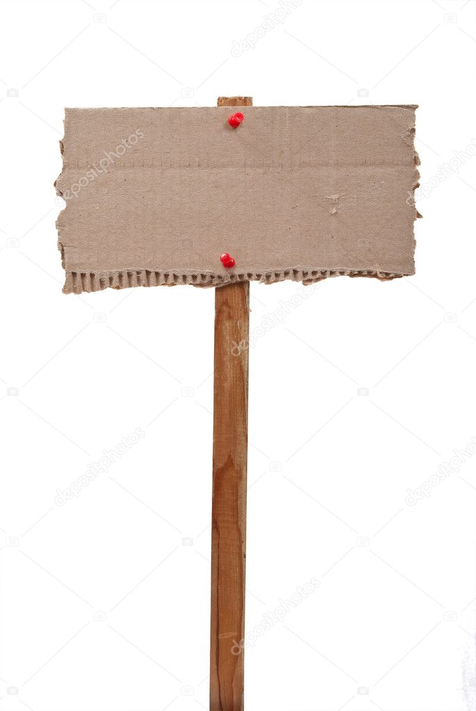 Cardboard sign — Stock Photo © Alexan66 5146145