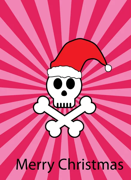 Scary Santa Claus Skull Icon Vector Skull Santa Claus Crossed Stock