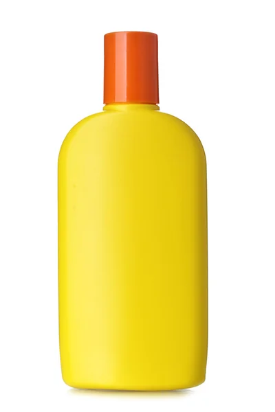 blank sunscreen bottle