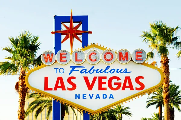 las vegas sign vector. Famous Las Vegas sign on