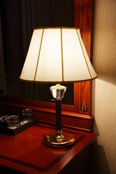 Lamp on a table