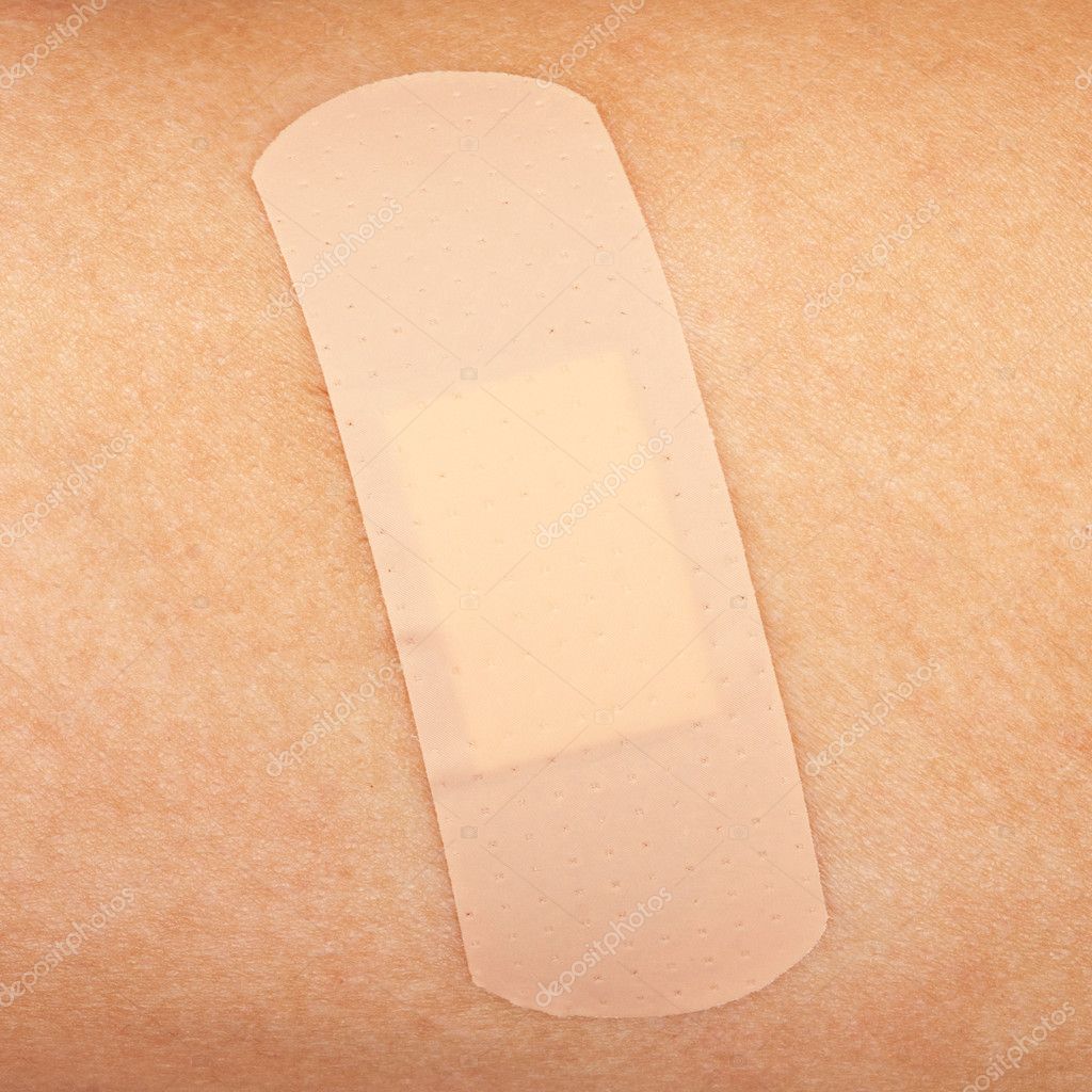 Sticking plaster on a skin — Stock Photo © mazzzur 5004955