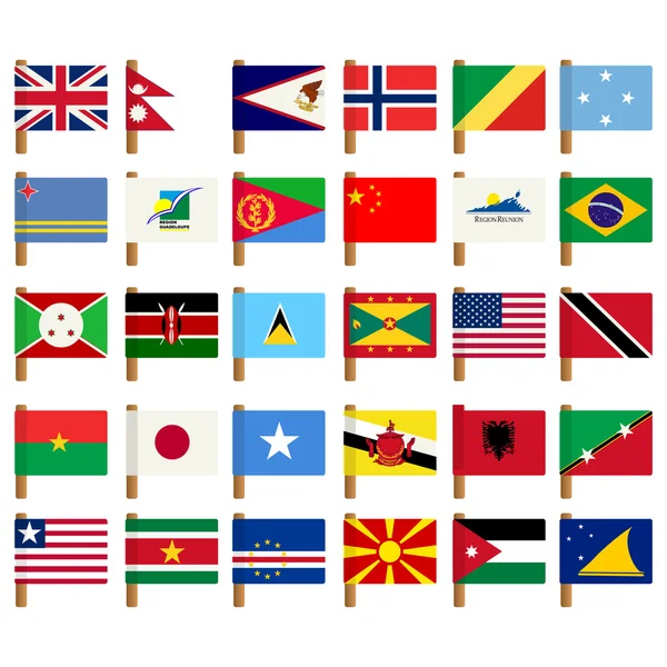 flags of the world icons. Stock Photo: World flag icons