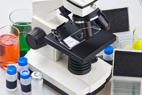 Microscope and biological reagents