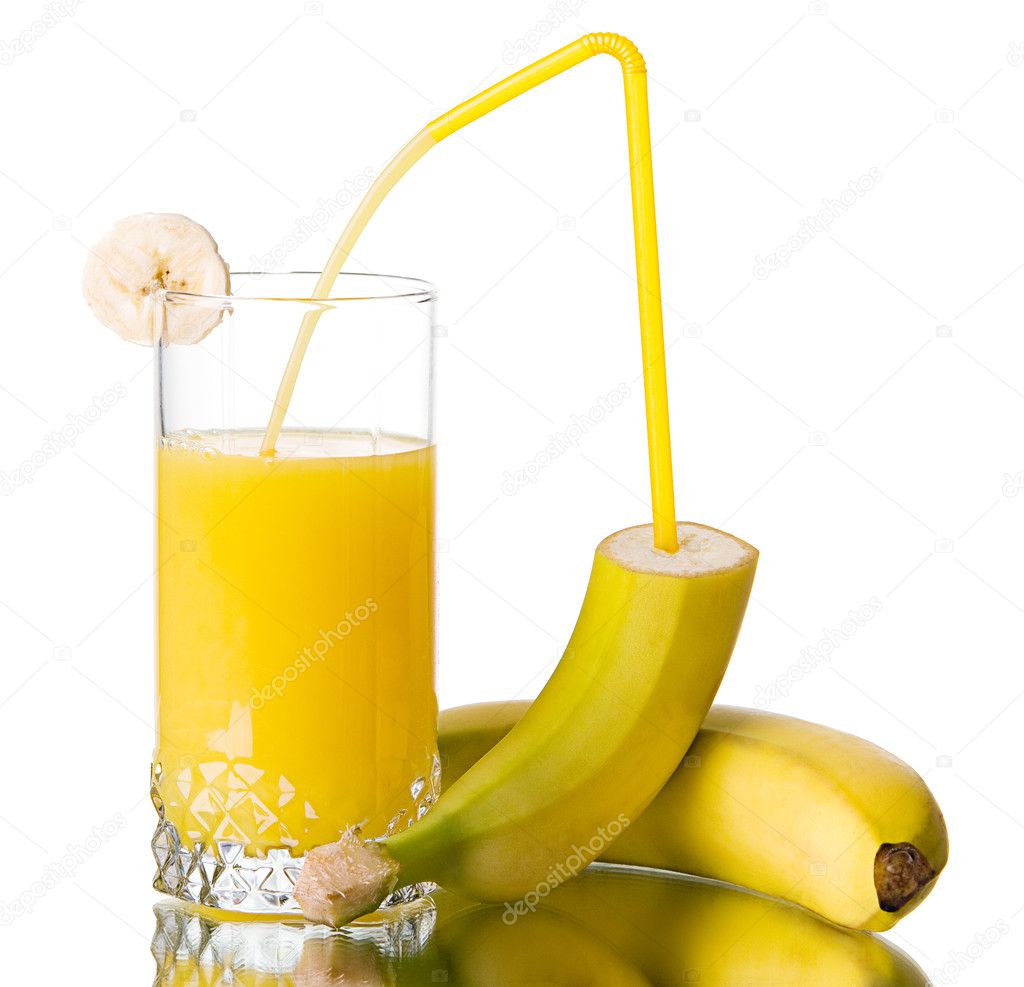 Fresh banana juice — Stock Photo © tropper 5079432