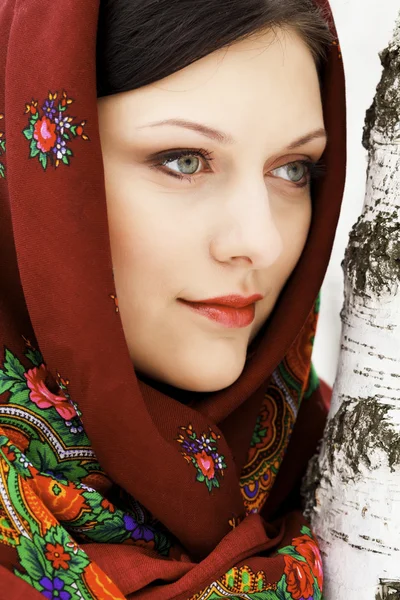 Woman In Shawl