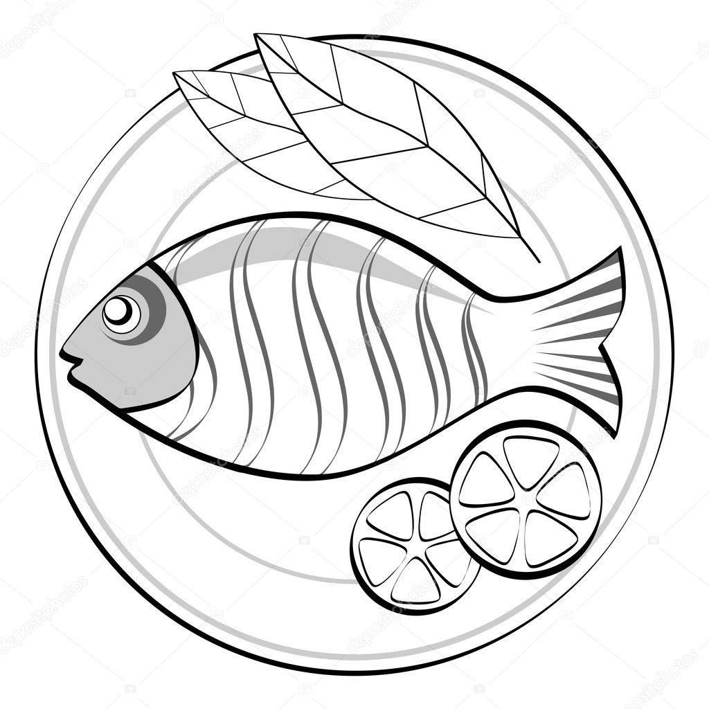 fish plate clipart - photo #34