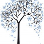 Winter tree branch — Stock Vector © beaubelle #4162791