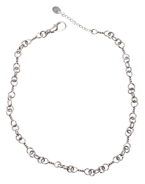 silver chain links. Silver Chain Link Necklace