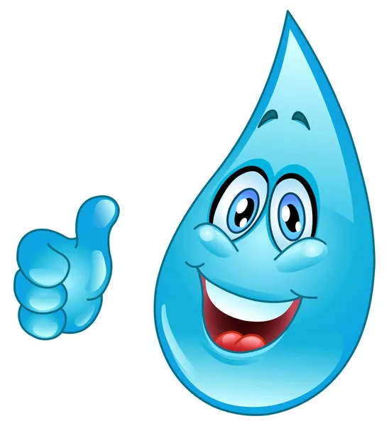 water drop cartoon. Vector: Water drop cartoon