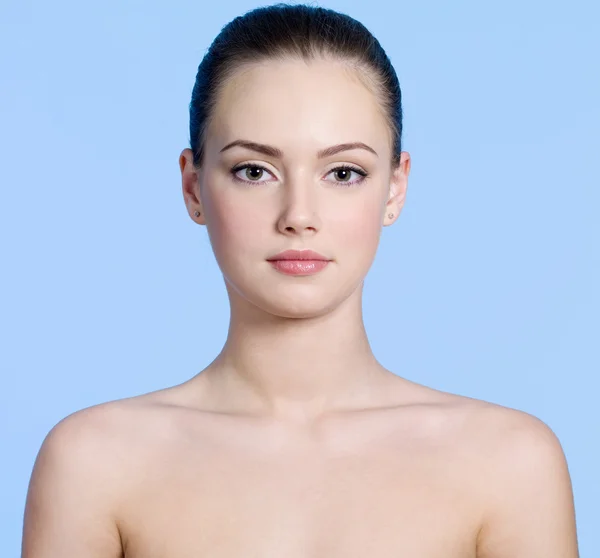Young woman with clean skin
