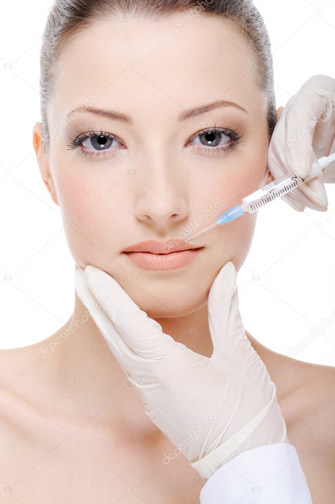 Giving Injection Of Botox Stock Photo Valuavitaly 5187721