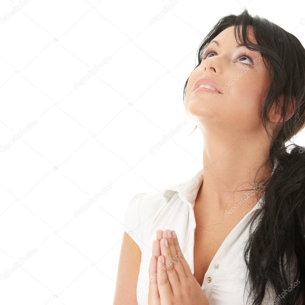 a lady praying