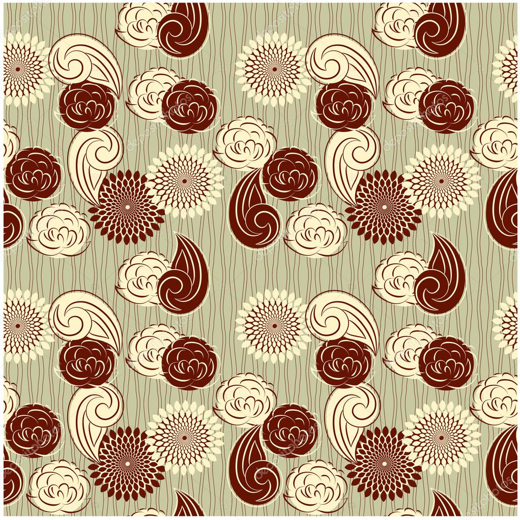 Seamless Fl Light Vector Background Stock Prezent Seamless Vintage Flower Background For Design And Sbook Stock Vector 12812919