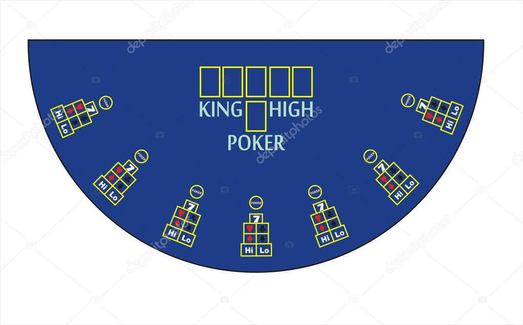 Vector poker table layout — Stock Photo © tony4urban 4316460