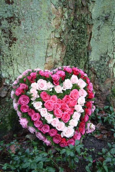 Heartshaped flower arrangement
