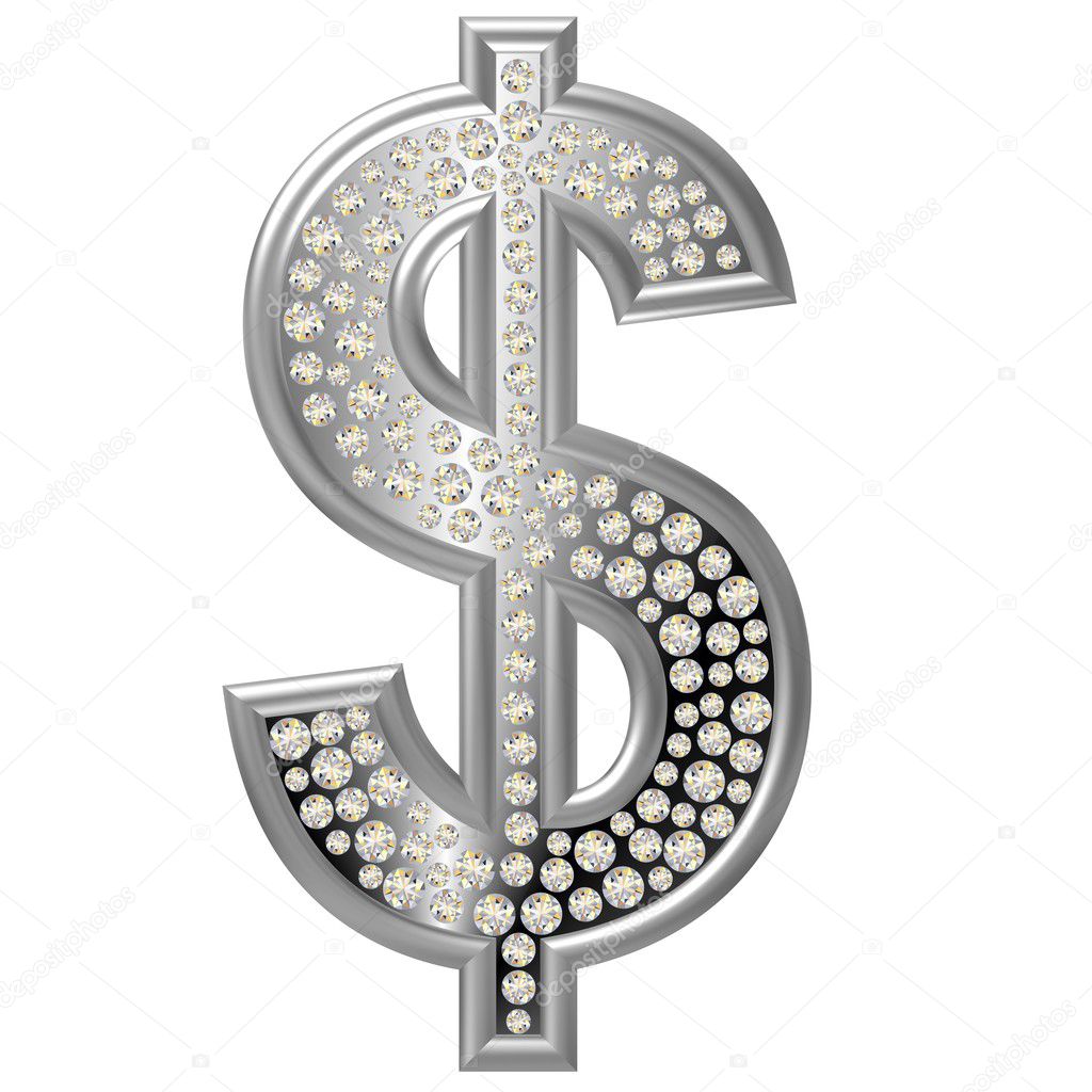 Diamond Symbol Dollar — Stock Photo © pdesign 5195651
