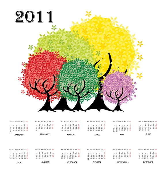 annual calendar. Stock Vector: Annual calendar