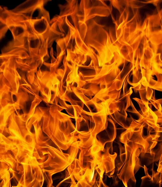 Closeup of fire flames
