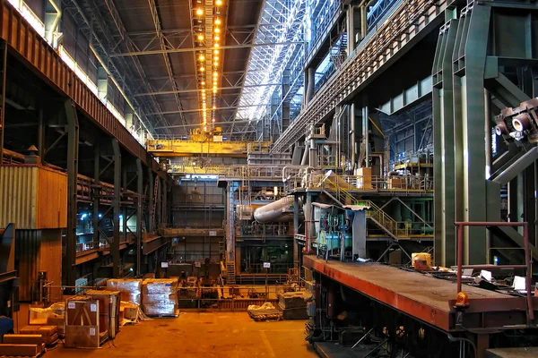 Inside factory area