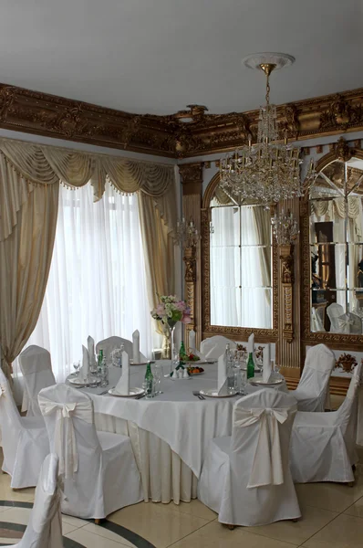 Table setting at a wedding reception by Tatiana Belova Stock Photo