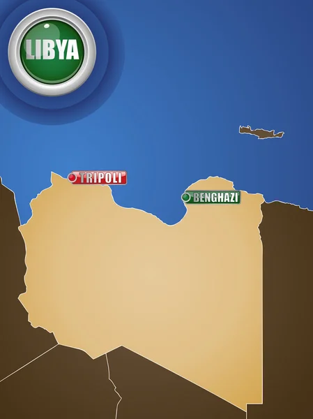 tripoli libya map. Libya War Map with Cities
