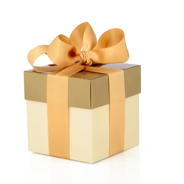 Gift Box with Gold Bow